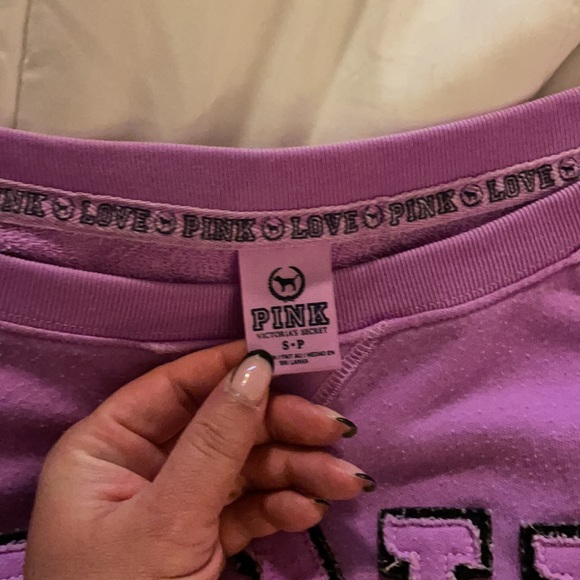 🍇PINK hood less sweatshirt 🍇 - Picture 3 of 4